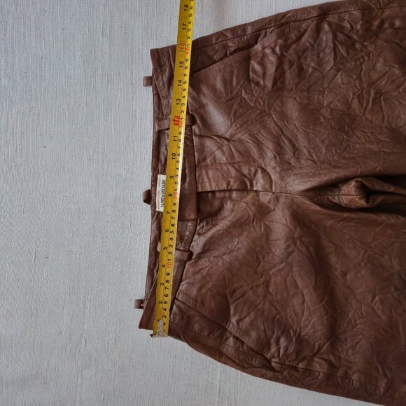 Zadig &Voltaire Crinkle leather trousers , brown S 38, 2020/21 runway collection - Picture 13 of 16